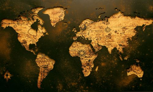 World Map Wallpaper For Bedroom