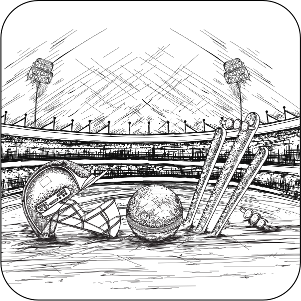 Cricket Stadium Art Book
