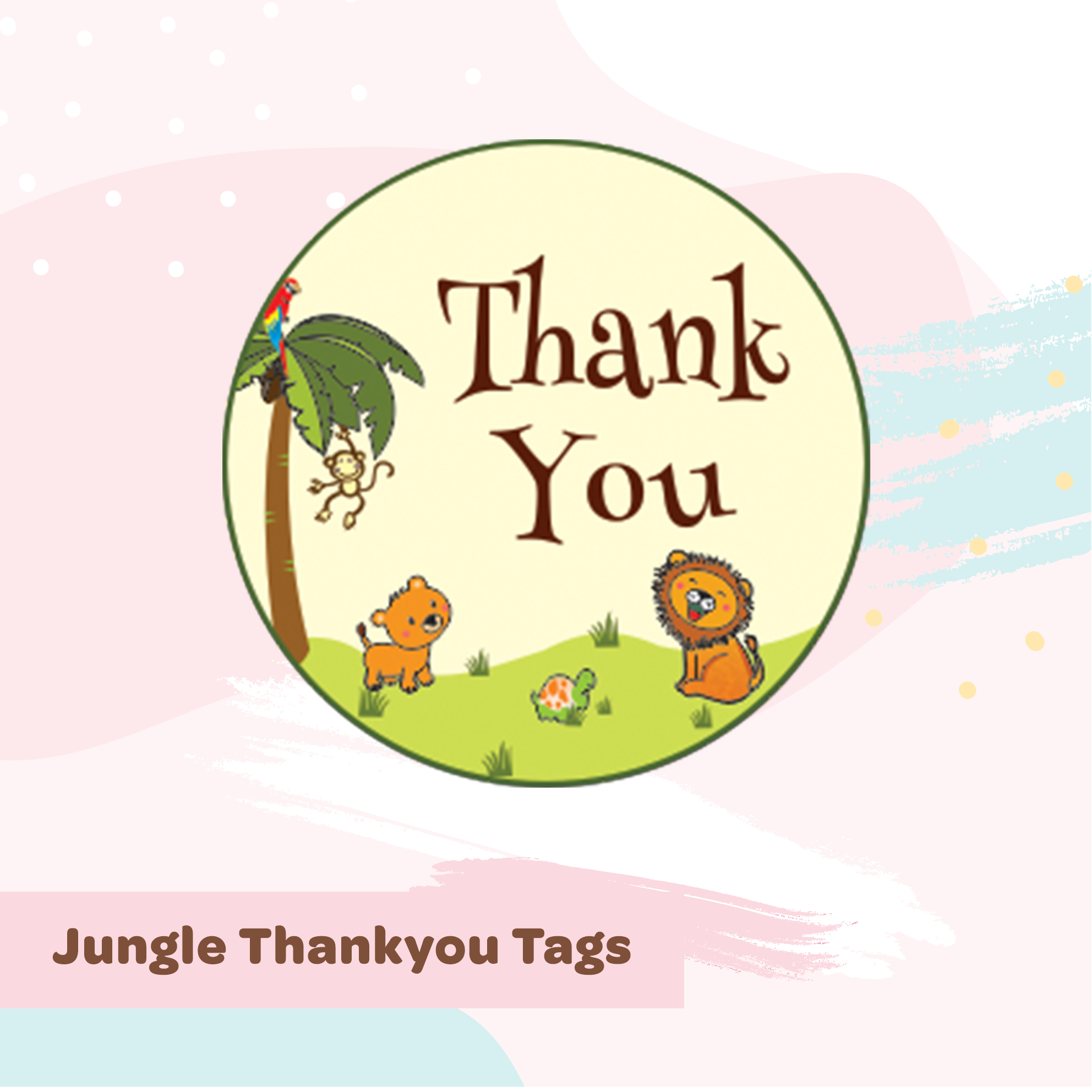 Cute Floral Thank You Stickers - MyCuteStickons