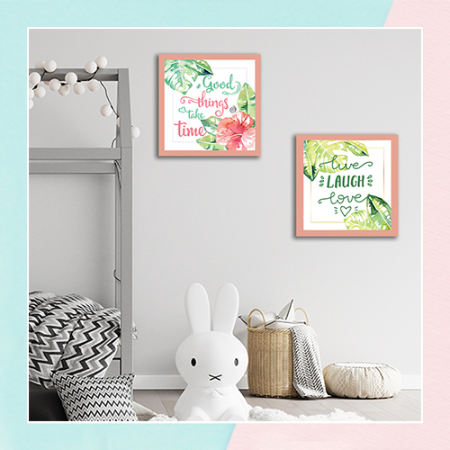 Tropical Vibes Quotes Frames