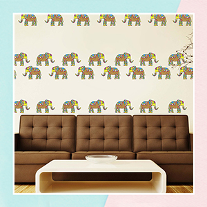 Traditional Elephant Mini Wall Stickers