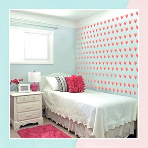 Paint A Heart Mini Wall Art Stickers