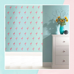 Fussy Flamingo Mini Wall Art Stickers