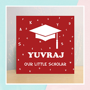 Little Scholar Illuminated Name Canvas