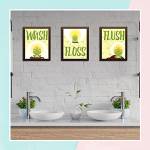 The Frog Prince Bathroom Frames