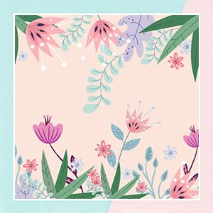 Tropical Flowers Theme Wallpaper
