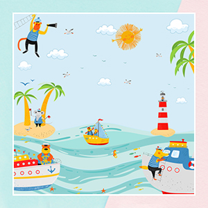 Nautical Sailors Theme Wallpaper