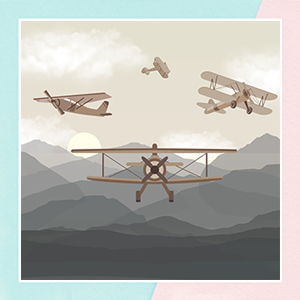 Vintage Planes Theme Wallpaper