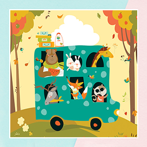 Bus Animals Wallpaper