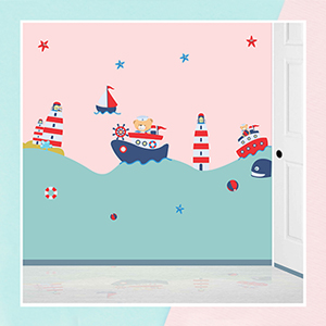 Nautical Wall Stickers for Kids Room