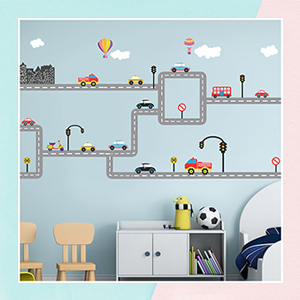 Transport Wall Sticker for Kids Room