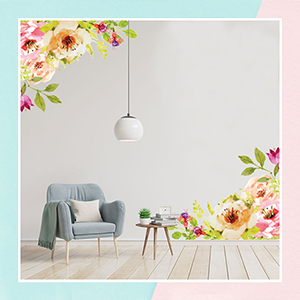 Floral Wall Stickers for Nursery