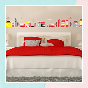 London Skyline Decorative Wall Sticker for Kids’ Rooms