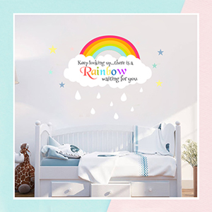 Rainbow Wall Decals for Kids