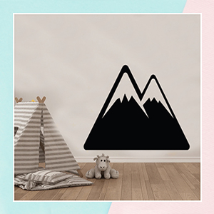 Mountain Chalk Wall Decal for Kids