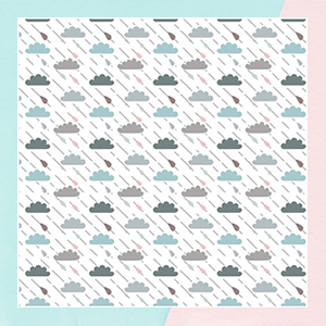 Pastel Clouds With Rain Drop wallpaper