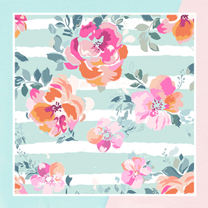 Watercolor Flower Pattern Wallpaper