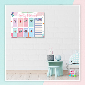 cute icons weekly planner