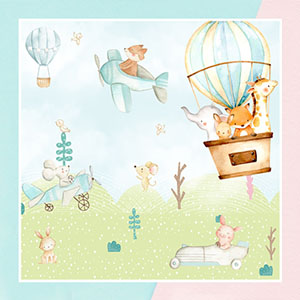 Flying Animals In A Garden Wallpaper