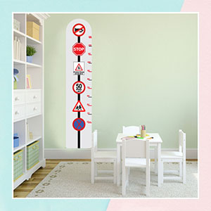 Traffic Rule Height Growth Chart for Kids 