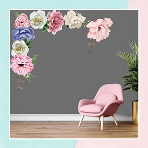 Peonies Wall Stickers for Walls for Kids Room