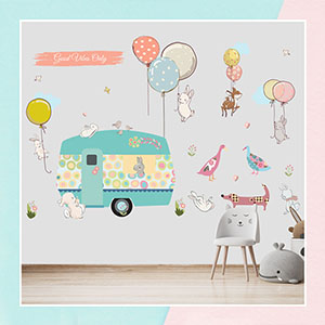 Whimsy Garden Wall Decals for Kids
