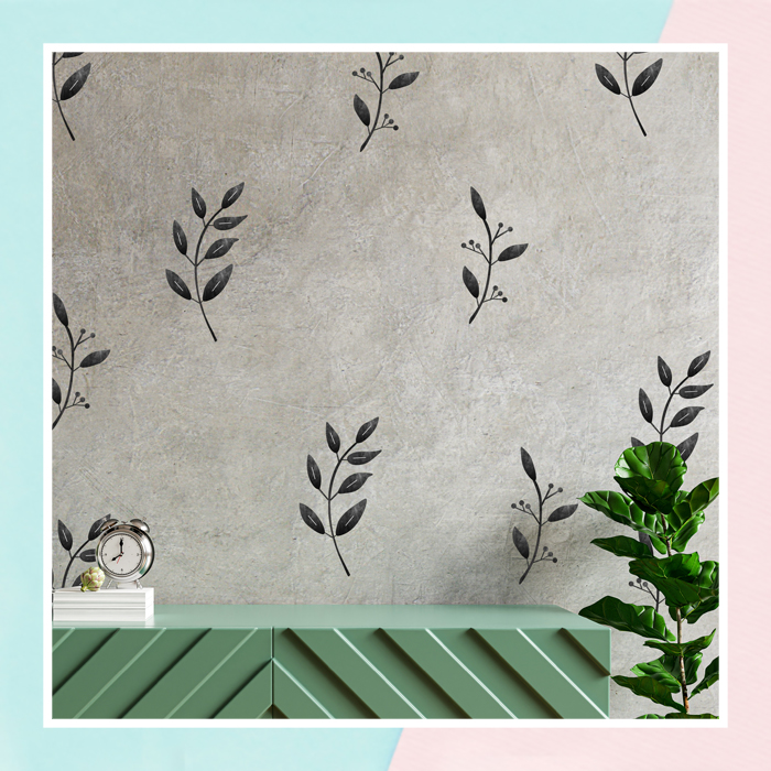 Inky Leaves Wall Sticker For Room