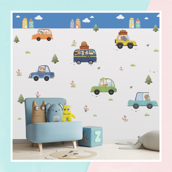  Animals In Transport Theme Wallpaper