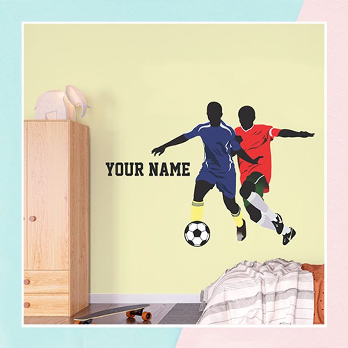 New Football Wall Name Sticker