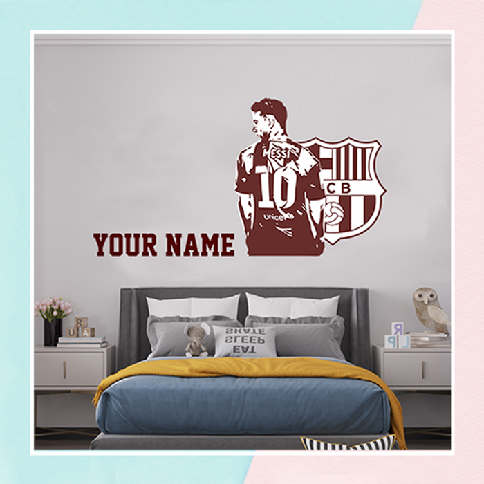 Generic Leo Messi Football Player Name Wall Sticker